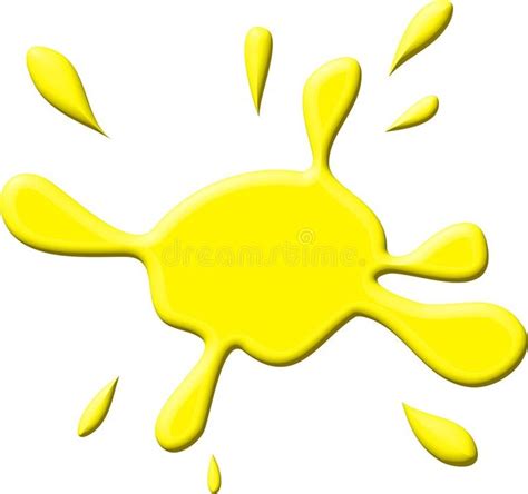 Yellow Paint Splodge Royalty Free Stock Photo - Image: 2767595 | Yellow ...