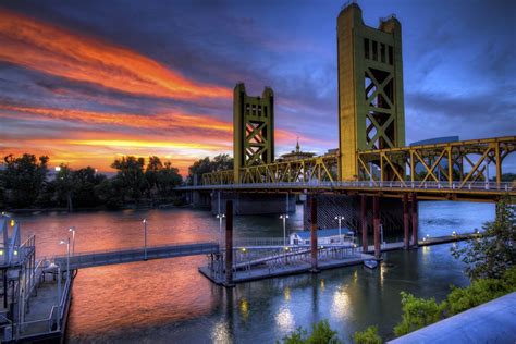 Sunset Glow, Tower Bridge, Sacramento CA (C63_1100-1108-LR… | Flickr