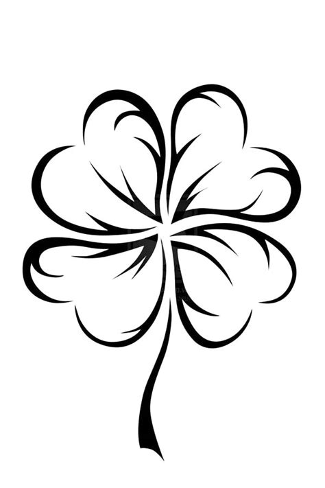 Clover Clipart Black And White | Free download on ClipArtMag