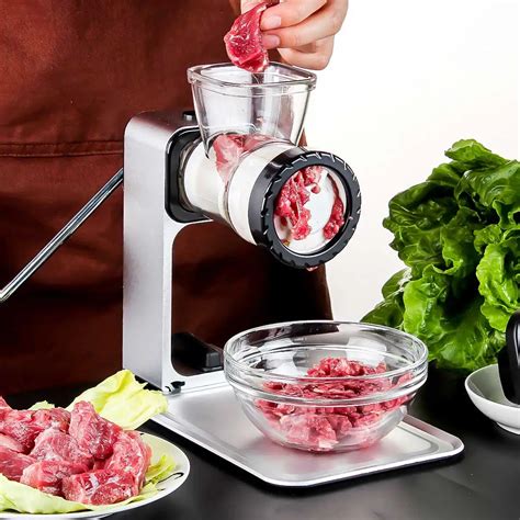 Meat Grinder Mincing Machine For Home Manual Vegetable Mincer Meat ...