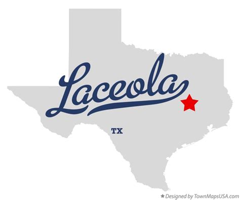 Map of Laceola, TX, Texas