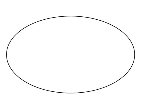 Oval Template Printable