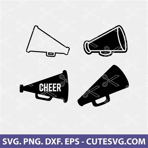 Cheer Megaphone Silhouette