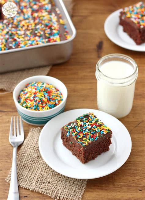 Wacky Cake with No Fail Fudge Frosting - A Kitchen Addiction