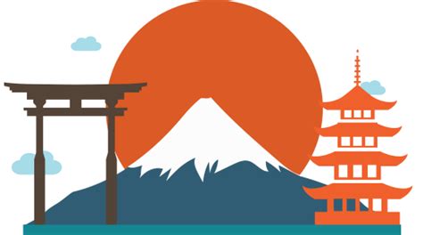 Mount Fuji Sunset Japanese Landscape and Architecture Free HD PNG | PNG All