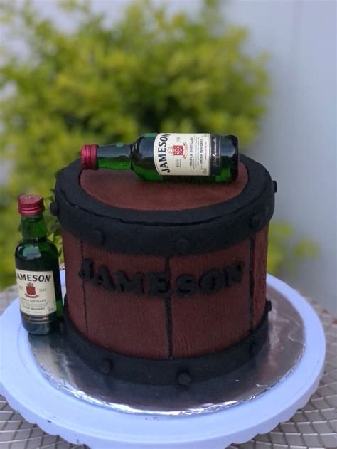 Jameson barrel cake. in 2021 | Barrel cake, Themed cakes, Cake