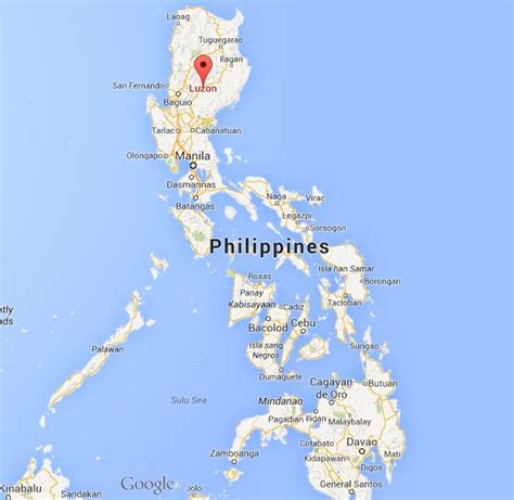 Luzon Island on map of Philippines