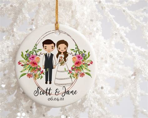 Personalized Wedding Ornament Wedding Keepsake Gift Bride | Etsy