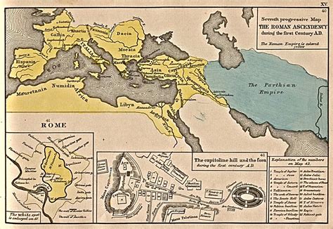 The expansion of Rome 1st Century B.C. - Full size