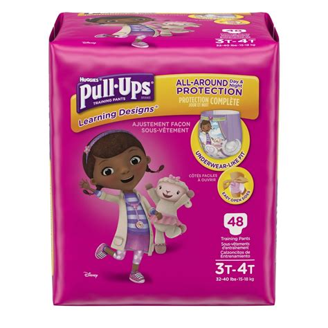 Pull-Ups Girls' Learning Designs Training Pants, Size 3T-4T, 48 Count - Walmart.com - Walmart.com