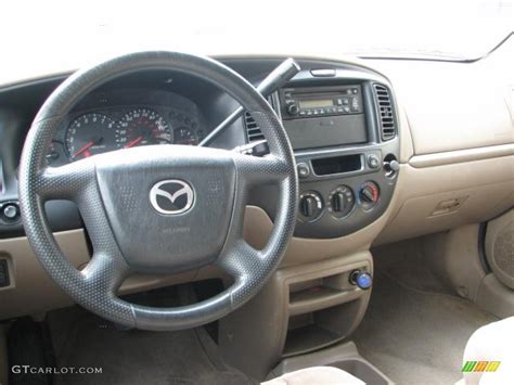 Beige Interior 2001 Mazda Tribute DX V6 4WD Photo #47989905 | GTCarLot.com