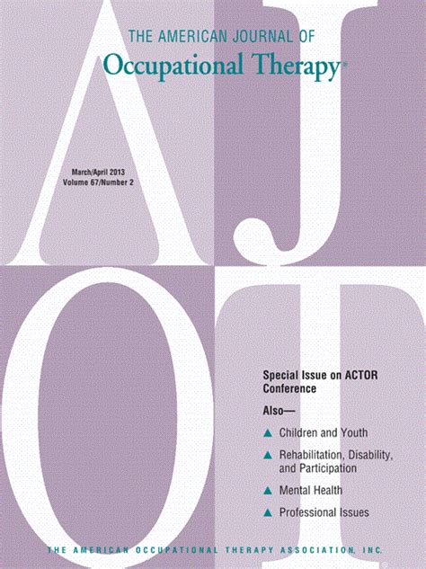 Volume 67 Issue 2 | The American Journal of Occupational Therapy | American Occupational Therapy ...