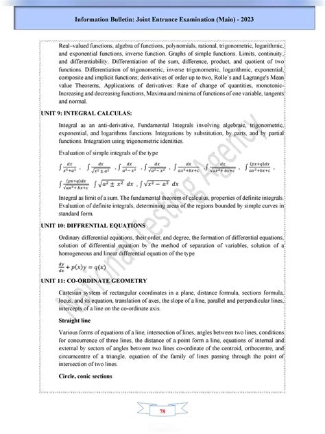 JEE Mains Syllabus 2023 by NTA – InstaPDF