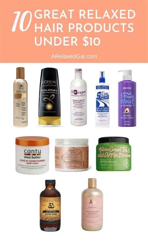 10 Great Relaxed Hair Products Under $10 | A Relaxed Gal