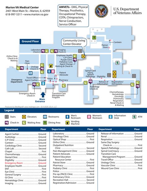 Campus Map | VA Marion Health Care | Veterans Affairs