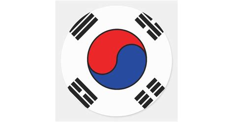 Korean Flag Sticker | Zazzle