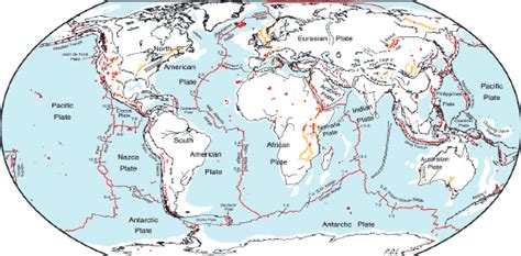 geophysics - What tectonic structures exist on the Eurasian - North American plate boundary in ...