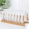 Amazon.com - Z ZICOME 8-Slots Bamboo Wooden Dish Rack Storage ...