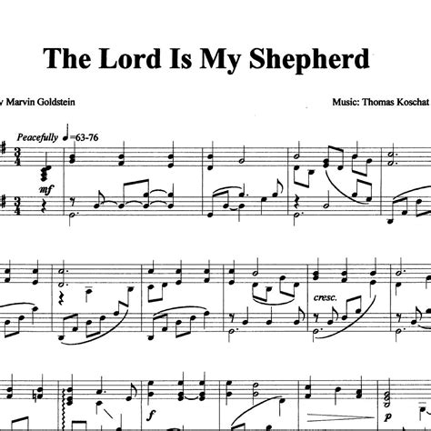 The Lord is My Shepherd from Hymns for Worship (Digital Copy) – Marvin Goldstein