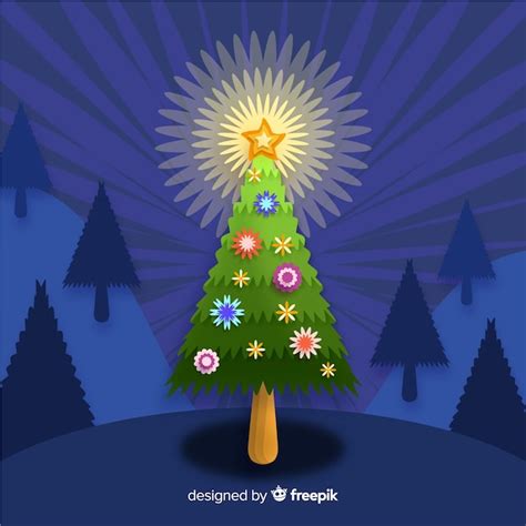 Fondo árbol de navidad | Vector Gratis