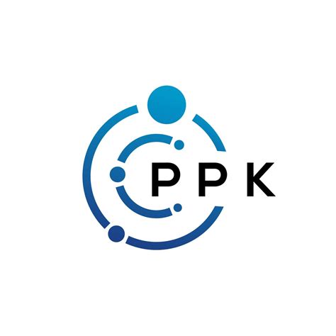 PPK letter technology logo design on white background. PPK creative ...