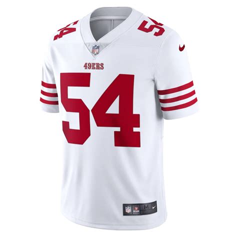 Men's San Francisco 49ers Fred Warner Nike White Vapor Limited Jersey