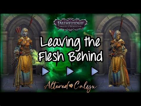 [Pathfinder: WotR] Leaving the Flesh Behind. Reaction To My Character's ...