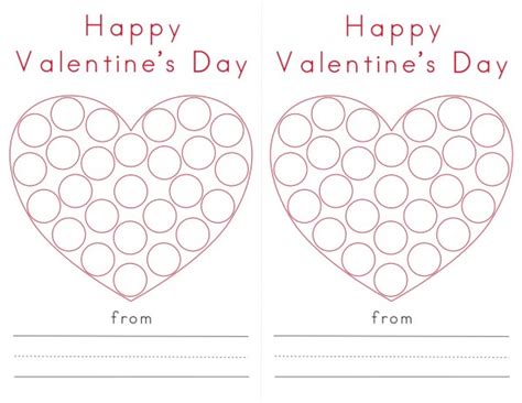 Do-a-Dot Printables: Valentine Hearts