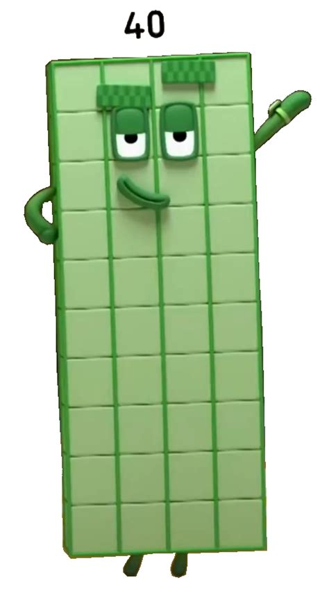 Numberblocks 40 Png / Learningblocks numberblock one chloedh1001 humanized numberblocksocs guard ...