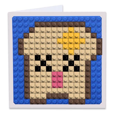 Toast Pixel Art Build-On Greeting Card | BRIK