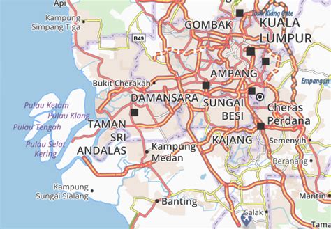 MICHELIN Shah Alam map - ViaMichelin