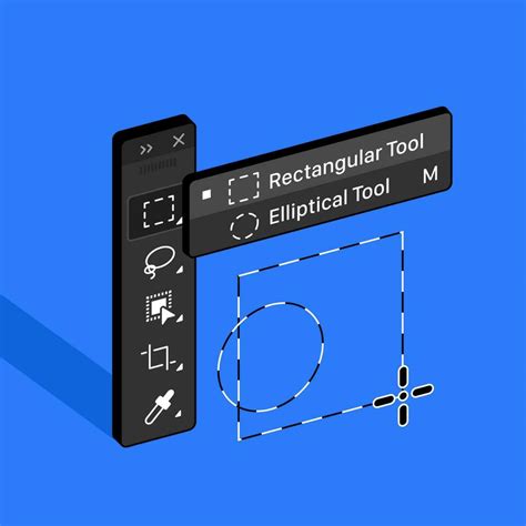 Tools Panel. Rectangular Marquee tool. Elliptical tool 24050179 Vector Art at Vecteezy