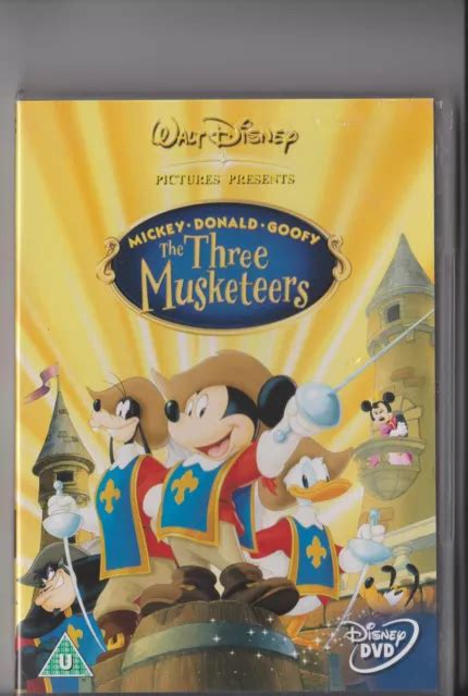 DISNEYS THE THREE Musketeers Dvd Disney Mickey Mouse Donald Duck Goofy ...