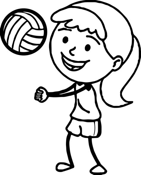 Volleyball Coloring Pages | Free download on ClipArtMag