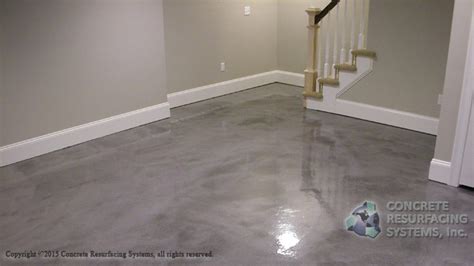 Metallic Epoxy Basement – Concrete Resurfacing Systems