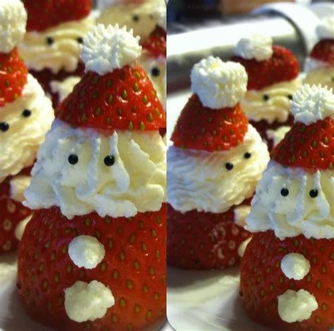 Santa Claus strawberries with homemade creamcheese frosting | Homemade, Cream cheese, Food