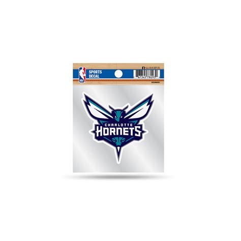 Charlotte Hornets - 4x4 Vinyl Sticker at Sticker Shoppe