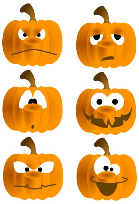 Free Clipart: Pumpkin Faces | tatica