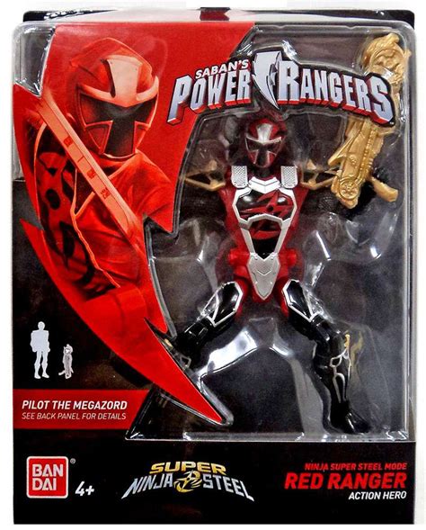 Power Rangers Super Ninja Steel Ninja Super Steel Mode Red Ranger 5 Action Figure Bandai America ...