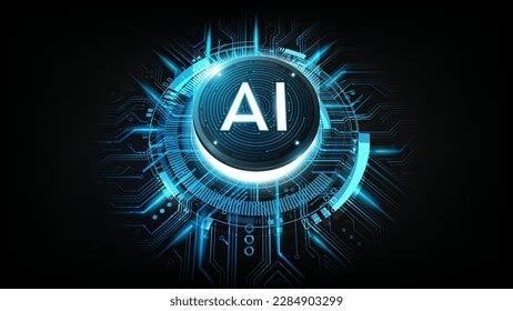 Ai Artificial Intelligence Logo On Chipset Stock Vector (Royalty Free ...