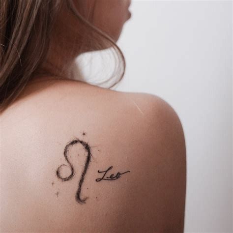 Leo Zodiac Sign Tattoo Leo Horoscope Tattoos Mini Leo - Etsy Hong Kong