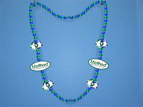 Wedding Beads, Custom Mardi Gras Necklaces, Personalized Medallions