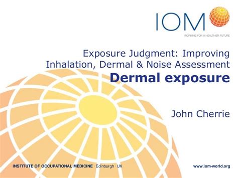 An introduction to dermal exposure assessment