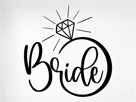 Bride Svg Bride Diamond Svg Wedding Svg Bachelorette Svg - Etsy