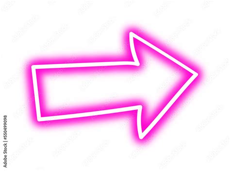 Glowing Neon Arrow Doodle Transparent PNG Stock Photo | Adobe Stock