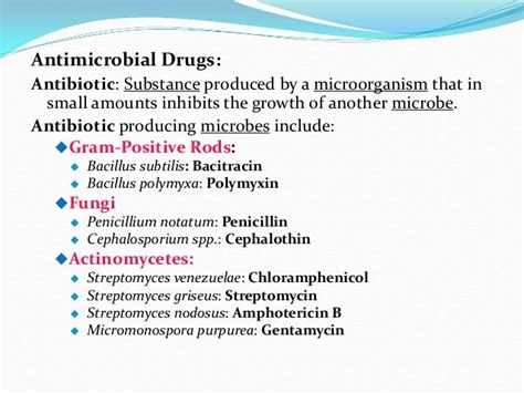 Chapter 6 antimicrobial drugs