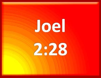 Bible Verse Powerpoint Slides for Joel 2:28