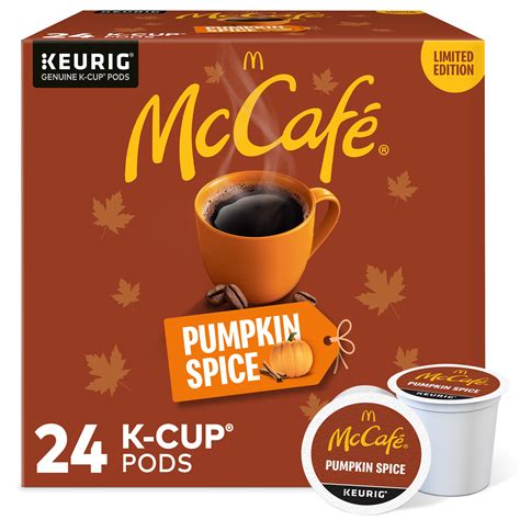 McCafe Pumpkin Spice, Single Serve Coffee Keurig K-Cup Pods, Flavored Coffee, 24 Count - Walmart ...