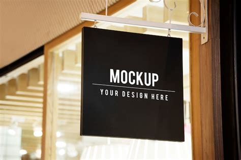 Download Free PSD Templates for a Mockup Sign Outside of a Shop - HD Stock Images