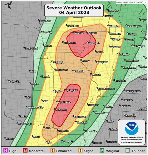 Storm Prediction Center Public Severe Weather Outlook (PWO)